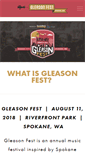 Mobile Screenshot of gleasonfest.org