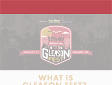 Tablet Screenshot of gleasonfest.org